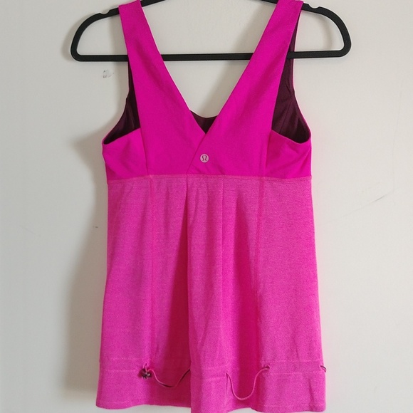 Lululemon Hustle & Bustle TankHeathered Raspberry Glo Light / Raspberry Glo Li - Picture 9 of 15